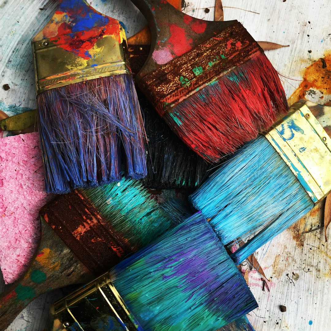 Diverse group of children engaged in a collaborative art project